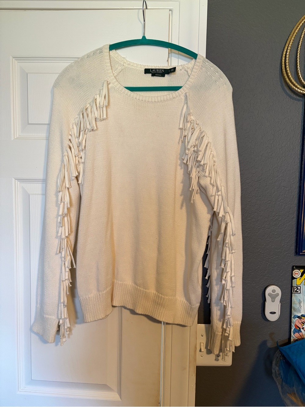Ralph Lauren Brygida Fringe Cotton Sweater